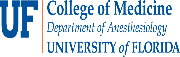The University Of Florida Department of Anesthesiology Logo